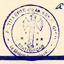 cachet Francisque Artillerie