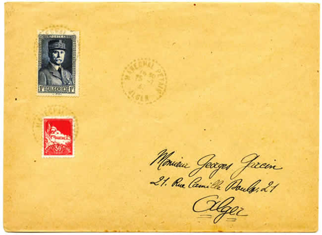 Lettre du village "Maréchal Pétain"