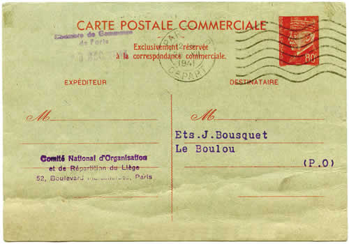 EP Commercial relatif au liège d'Algérie