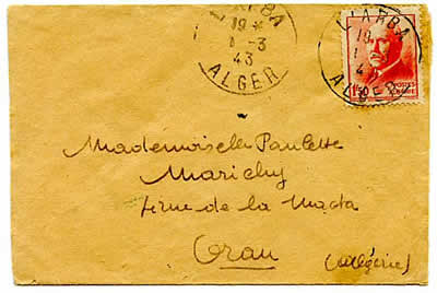 Lettre avec Pétain 1F50