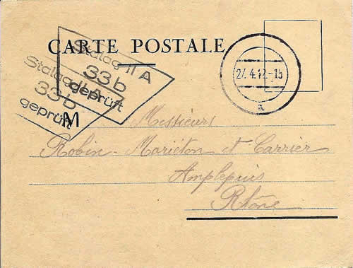 Amitiés Africaines recto