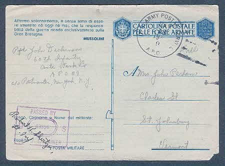 CPFM d'Italie utilisee par un soldat US