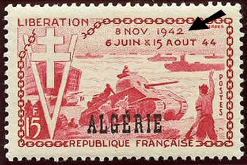 Timbre débarquement Algérie