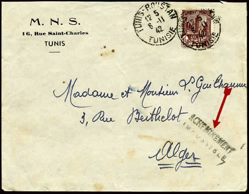 Acheminement Impossible de Tunisie