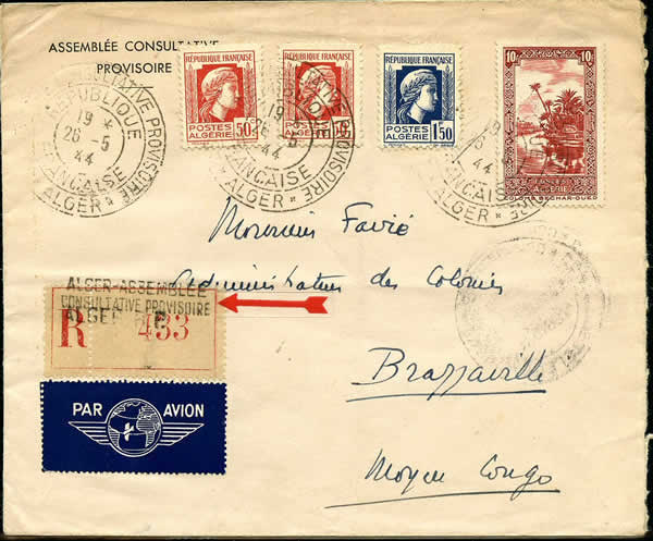 cachet assemblée Consultative Alger