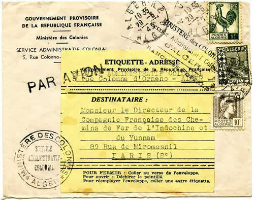 Etiquette-adresse du GPRF