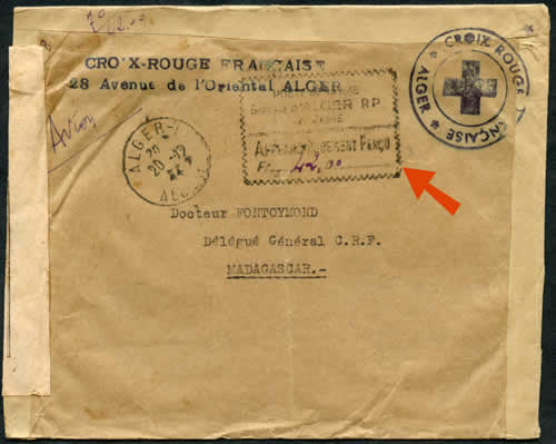 Griffe affranchissement perçu