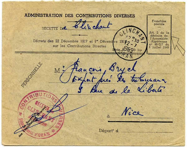 Franchise décidée par l'Assemblée Algérienne