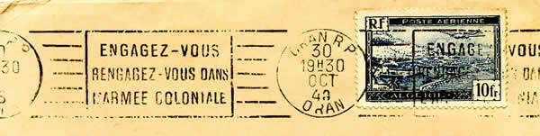 Engagez-vous dans l'armée coloniale Oran