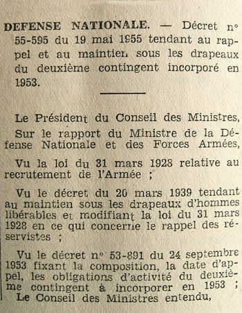 Maintien sous les drapeaux