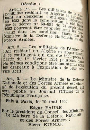 Maintien sous les drapeaux 2