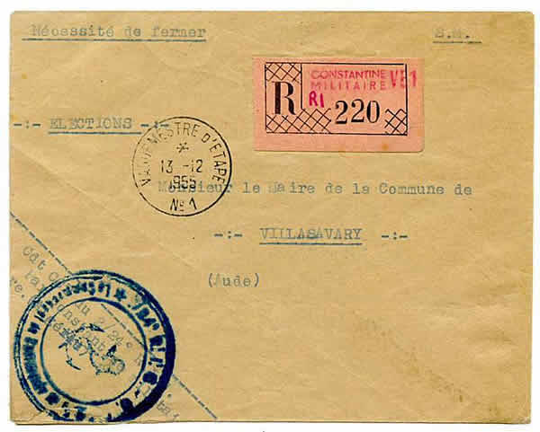 Lettre recommandée VE N°1