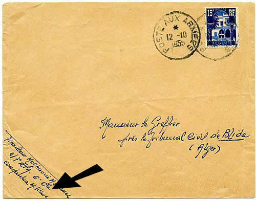 Lettre par Constantine Militaire