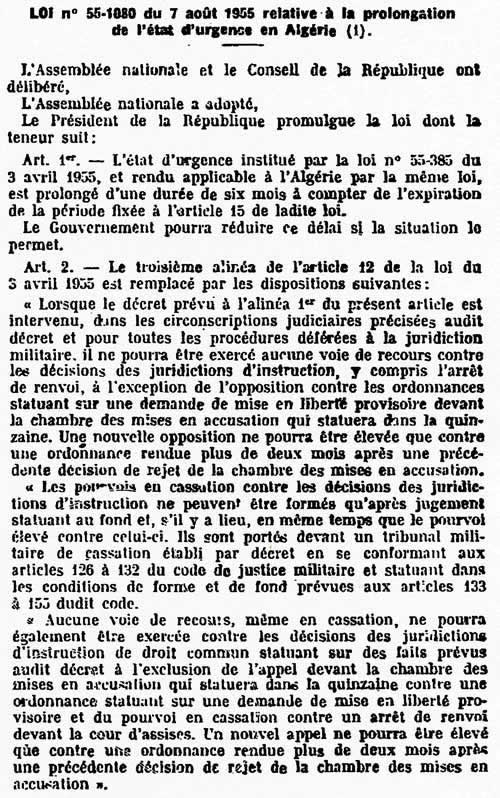 Prolongation Etat Urgence