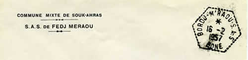 SAS Bordj M'Raou Bône Fev 1957