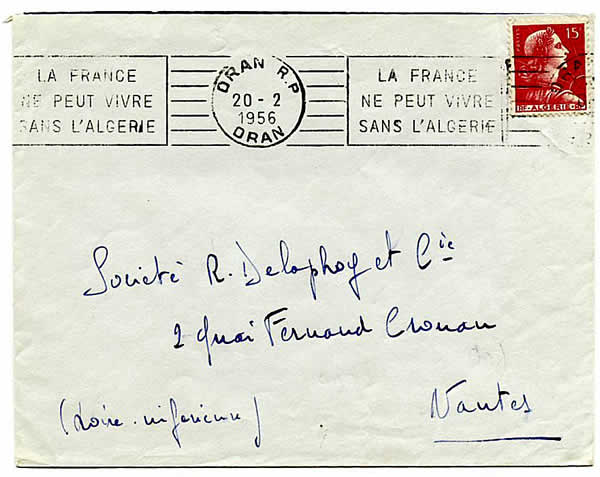 Flamme Oran  La France ne peut vivre sans l'Algérie 20/2