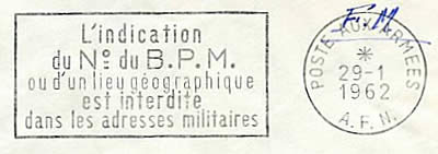 flamme L'indication du N° d'un BPM