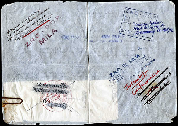 Verso du laisser-passer