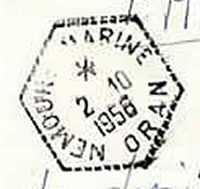 Cachet Nemours marine Oran