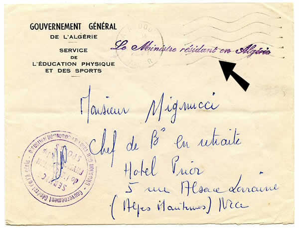 Griffe Ministre résident