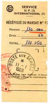 Mandat PAA 402A type 1