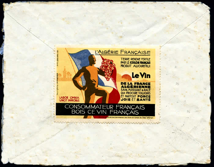 Propagande pour le vin d'Algérie