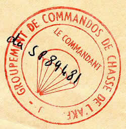 Vaguemestre Commandos de Chasse