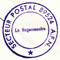 Cachet ordinaire de vaguemestre