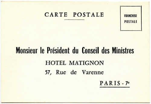 Carte Mouvement de la Paix