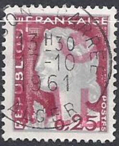 Timbre AAL oblitéré de 1961