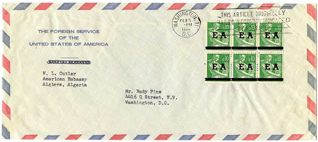 Timbres EA oblitérés USA