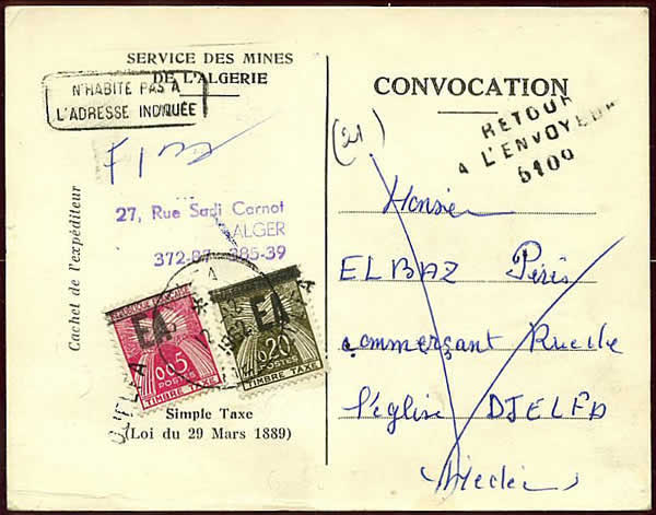 Convocation en simple taxe avec surch manuelle