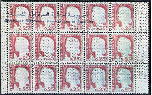 Timbres Decaris annulés nuages de points