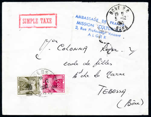 Taxe  simple Ambassade de France