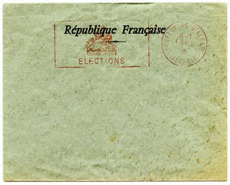 Enveloppe référendum 1961