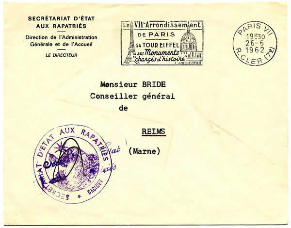 Secrétariat d'Etat aux Rapatriés