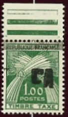 Taxe 1.00 surch manu Alger