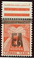 Taxe 0.10 surch manu Alger