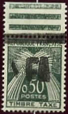 Taxe 0.50 surch manu Alger