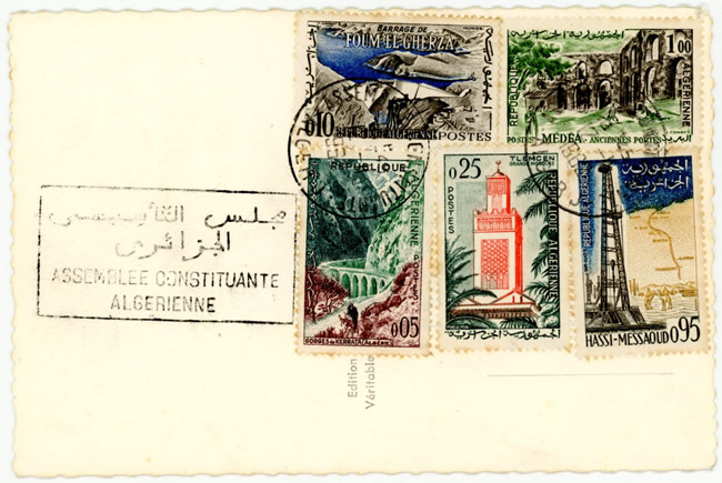 CP souvenir assemblée constituante algérienne