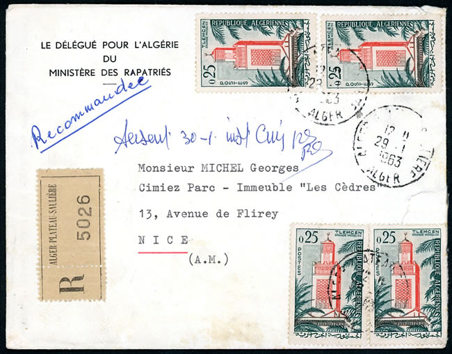 Délégué du Ministère des Rapatriés à Alger