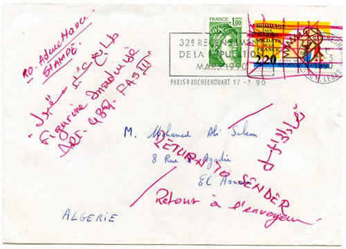 Timbre harkis refusé