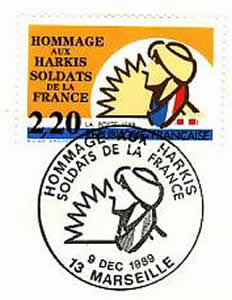 harkis : oblitération de Marseille