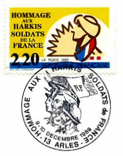 Oblitation temporaire hommage aux Harkis