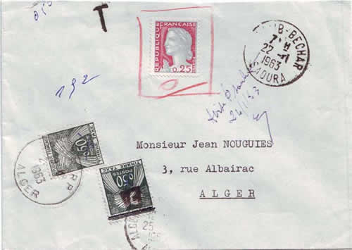 Timbres-taxe non valables mais utilisés faute de mieux