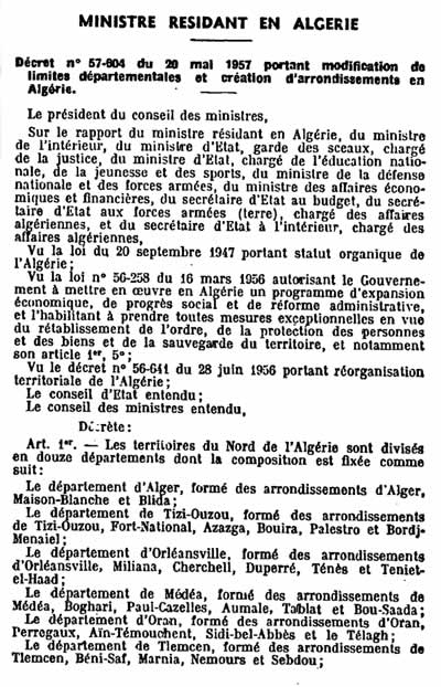 Départements et arrondissements 1